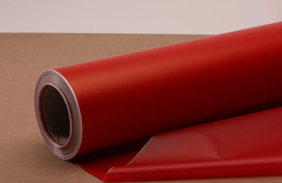 80cm x 80mtr Red Frosted Film-0