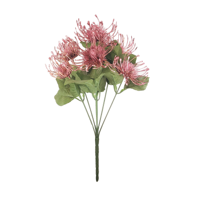 39cm Spider Chrysanthemum Bush Burgundy-0