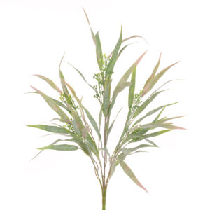 Artificial Eucalyptus with Berries 57cm Light Green – UV Protected Bring a fresh, natural touch to your displays with our Artificial Eucalyptus with Berries 57cm Light Green – UV Protected. Featuring realistic eucalyptus leaves in soft light green tones, complemented by delicate decorative berries, this premium artificial stem adds texture, colour and a contemporary botanical feel to any arrangement. Crafted with UV-protected foliage, this artificial eucalyptus stem is suitable for both indoor and outdoor use, helping to maintain its vibrant appearance even when exposed to sunlight. Standing 57cm tall, it is perfect for floral arrangements, planters, wreaths, centrepieces, green walls and decorative displays.