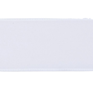 2.5"x10Y Velvet Ribbon White-0