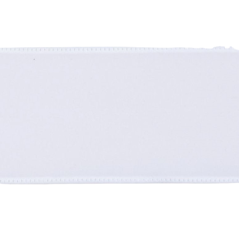 2.5"x10Y Velvet Ribbon White-0