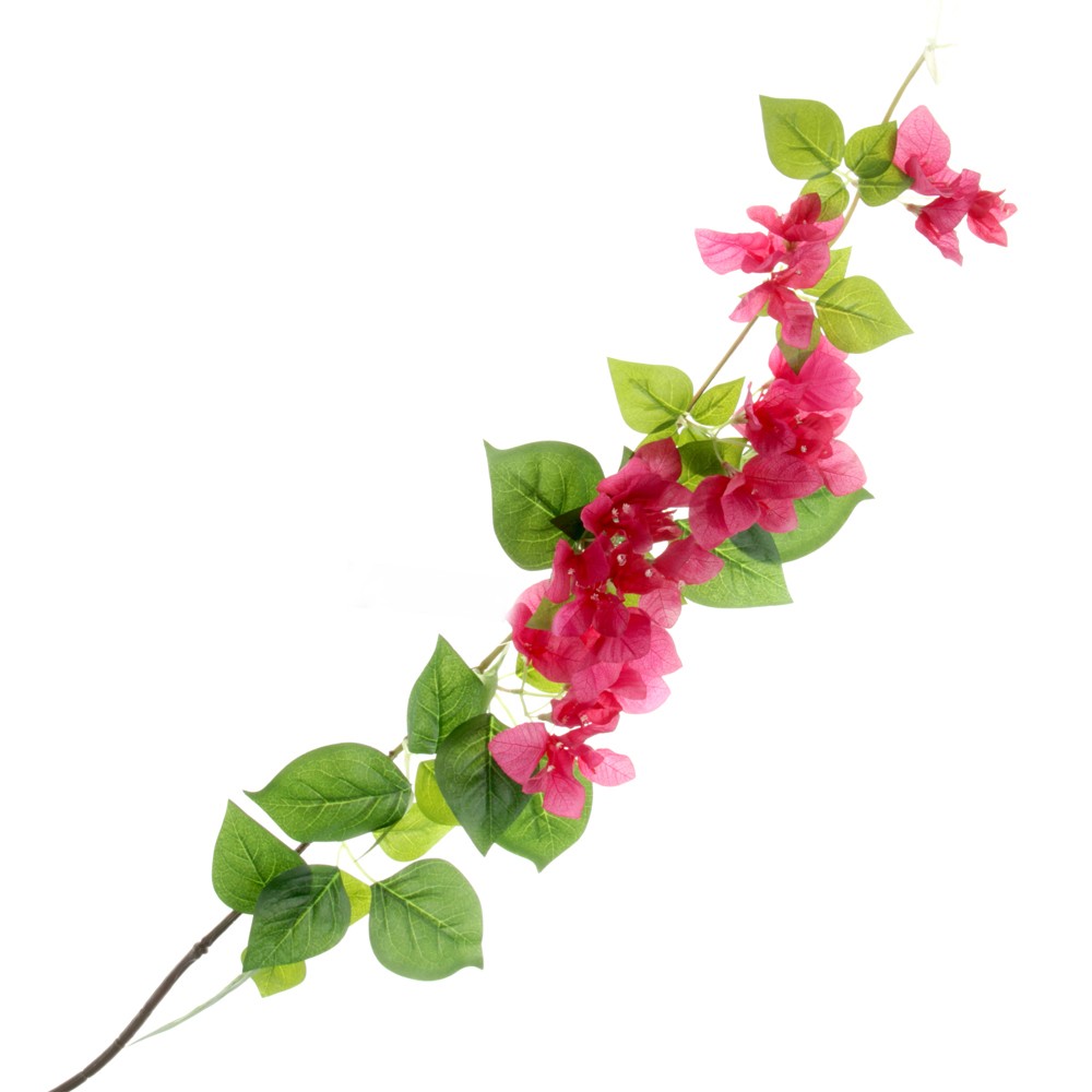 Artificial Bougainvillea spray - Green & Pink (120cm long)-0