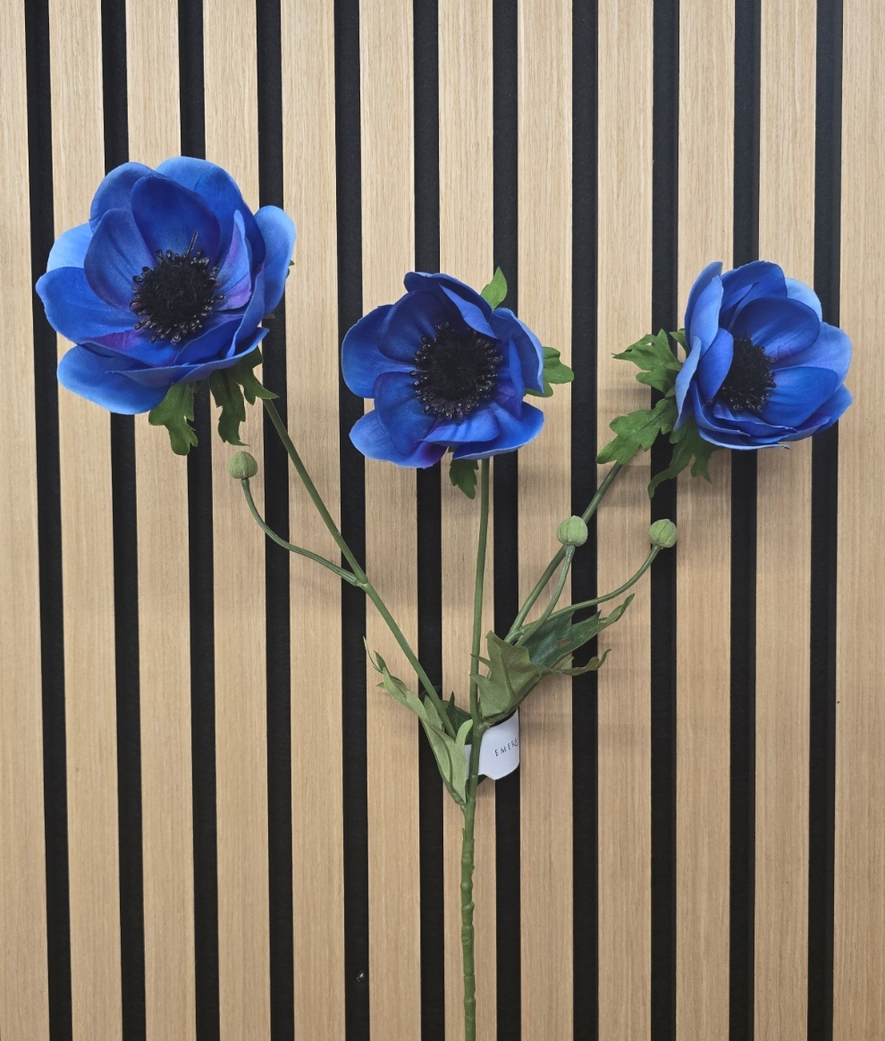 Anemone Spray Blue 75cm