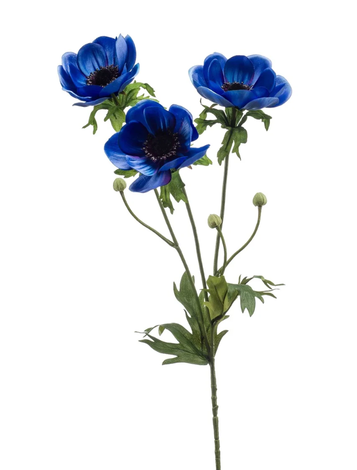 Anemone Spray Blue 75cm-0
