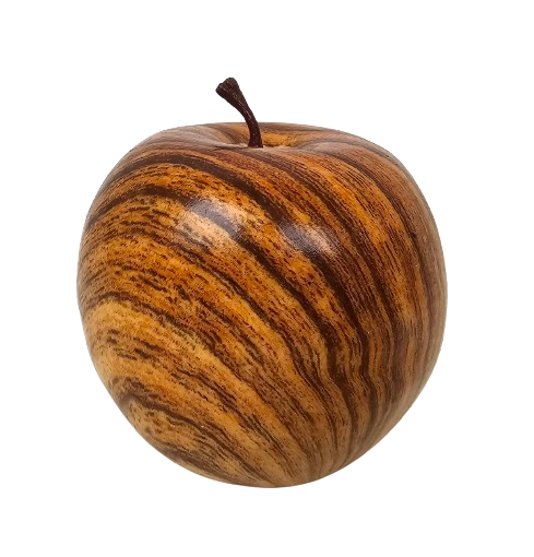 Wood Effect Apple Hanger 8cm-0
