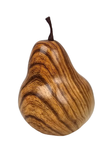 Wood Effect Pear Hanger 11cm-0