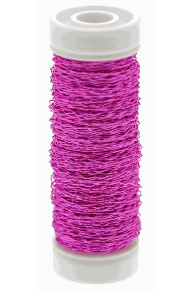 Bullion Wire Hot Pink (0.3mm x 25g)-0