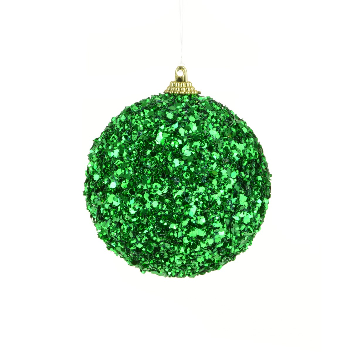 Shimmer Glitterball 8cm Dark Green-0