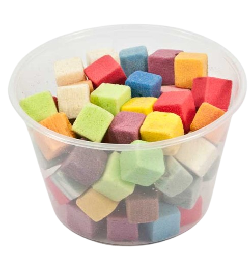 Rainbow Foam Cubes 2cm Mauve/Lilac x 1.75litres-0