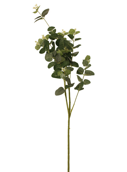 92cm Eucalyptus Spray 50 Leaves Green