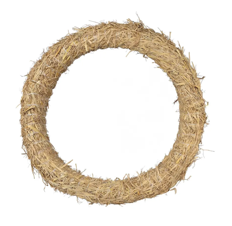 50cm Straw Wreath-0