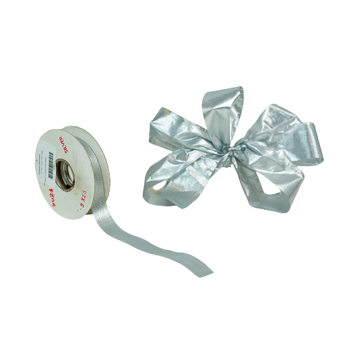 10mm x 25yds Silver Ribbon-0