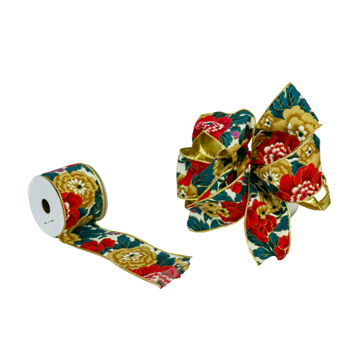 63mm x 3yds Christmas Ribbon Design 2-0