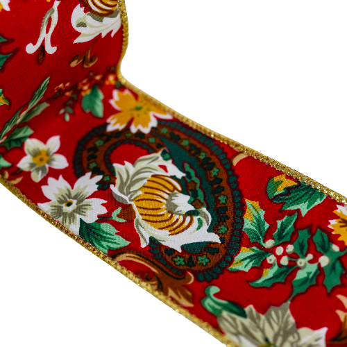 63mm x 3yds Christmas Ribbon Design 3-25092
