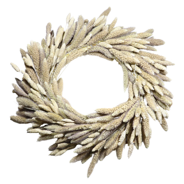 40cm Setaria Wreath Natural-0