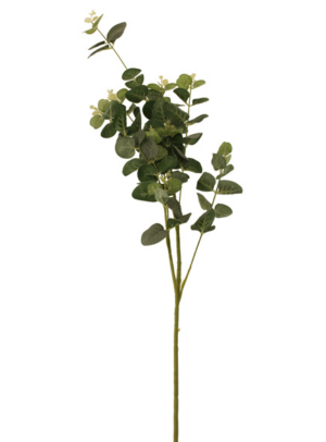 92cm Eucalyptus Spray 50 Leaves Green