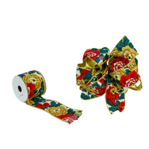 63mm x 3yds Christmas Ribbon Design 2-0