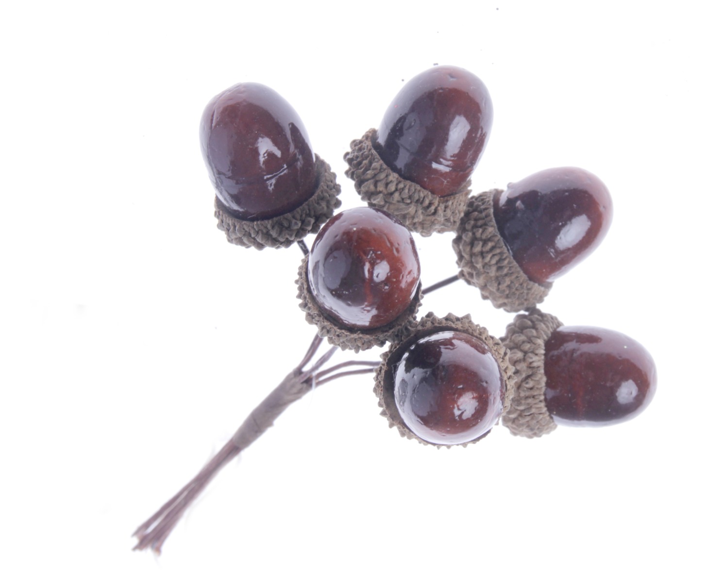 12cm Acorn Bundle - Brown (6 bundles with 6 acorns per pk)-0