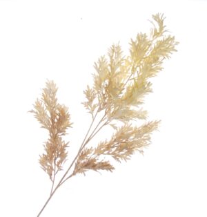 Mini Staghorn Leaf Spray - Cream/Brown (103cm long)-0