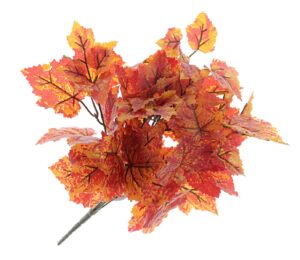 Grape Ivy Bush - Orange (42cm long with 7 stems)-0