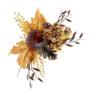 Pumpkin & Mushroom Pick - Brown & Orange (24cm long, 3 per pack)-0