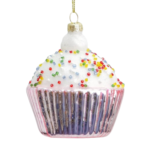 10cm Doughnut w/Bead Dec Hot Pink-0