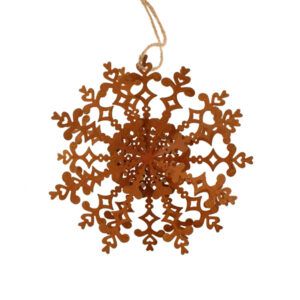 15cm Metal Snowflake Hanging Decoration-0