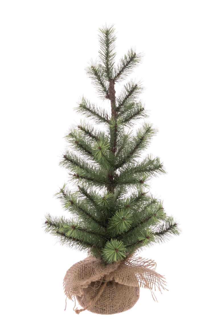 Pine Table Tree in Burlap 45cm-0