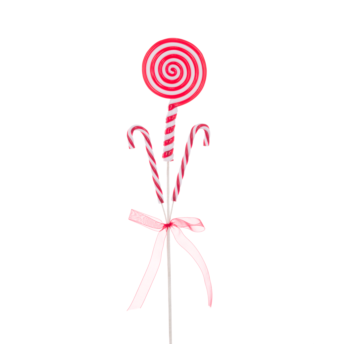 Candy Cane Lollipop Spray 47cm-0
