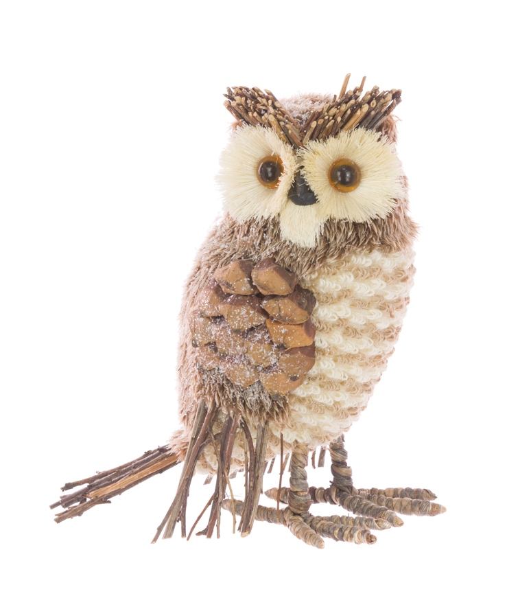 Glitter Owl Figure 20cm-0