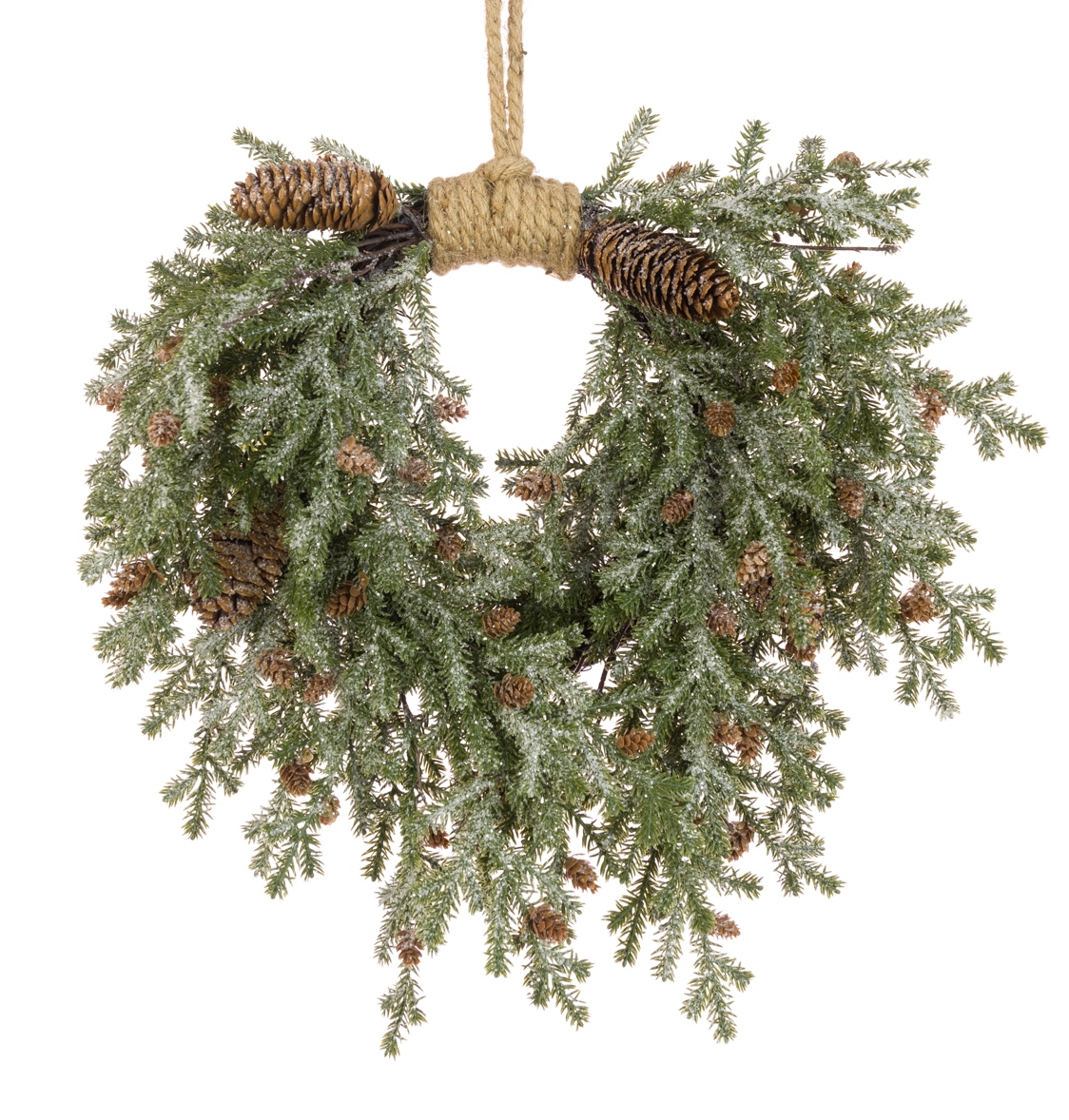 Frosted Teardrop Wreath 40cm-0
