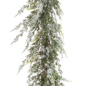 Snowy Cedar Garland 152cm-0