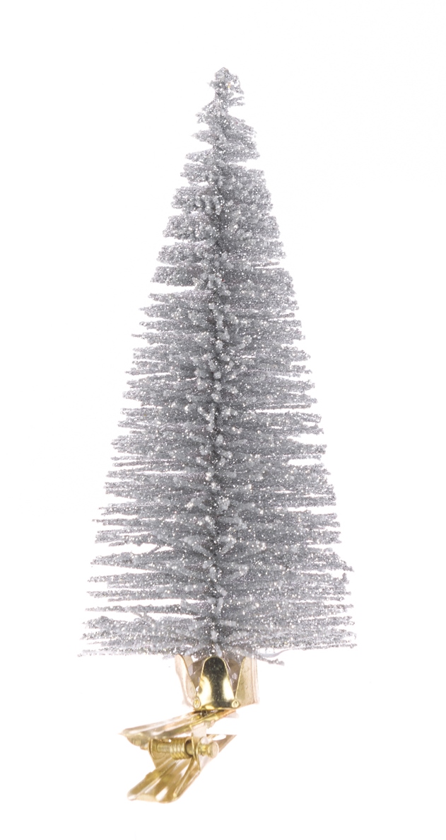 Christmas Tree Clip 13cm Silver-0