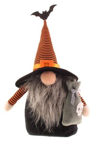 19cm Fabric Sitting Halloween Gonk Orange (N50651)-0