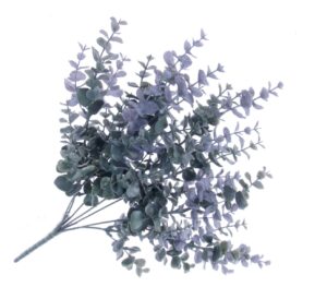 Artificial Eucalyptus Bush - Blue/Green (7 stems, 46cm long)-0