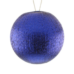 8cm Spun Metallic Bauble Dk Blue-0