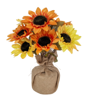 Sunflowers In Burlap 36cm-0