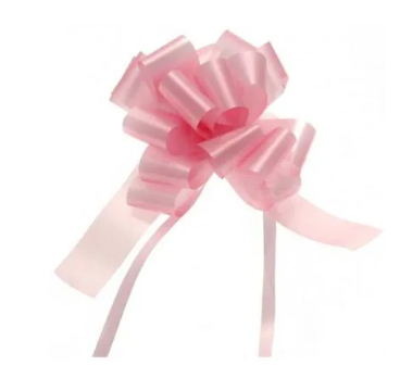 31mm Pull Bows Baby Pink x 30-0