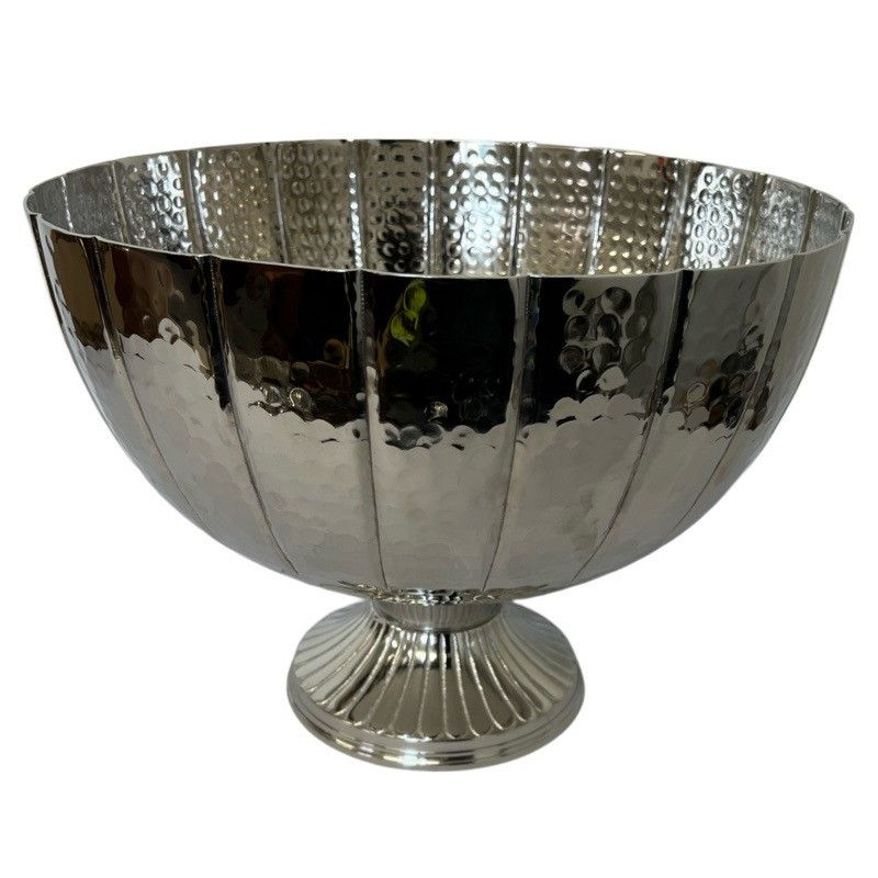Silver Footed Bowl Aluminium 38.5cm-0