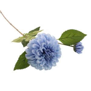 64cm Ball Dahlia With Bud Blue-0