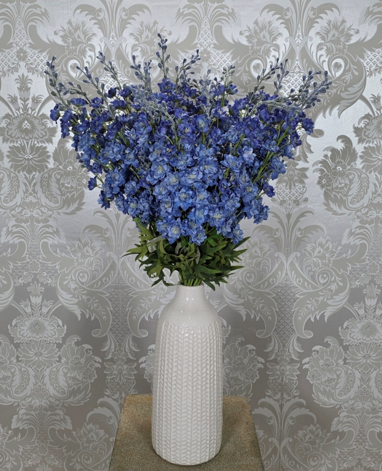 Larkspur Spray 85cm Dark Blue
