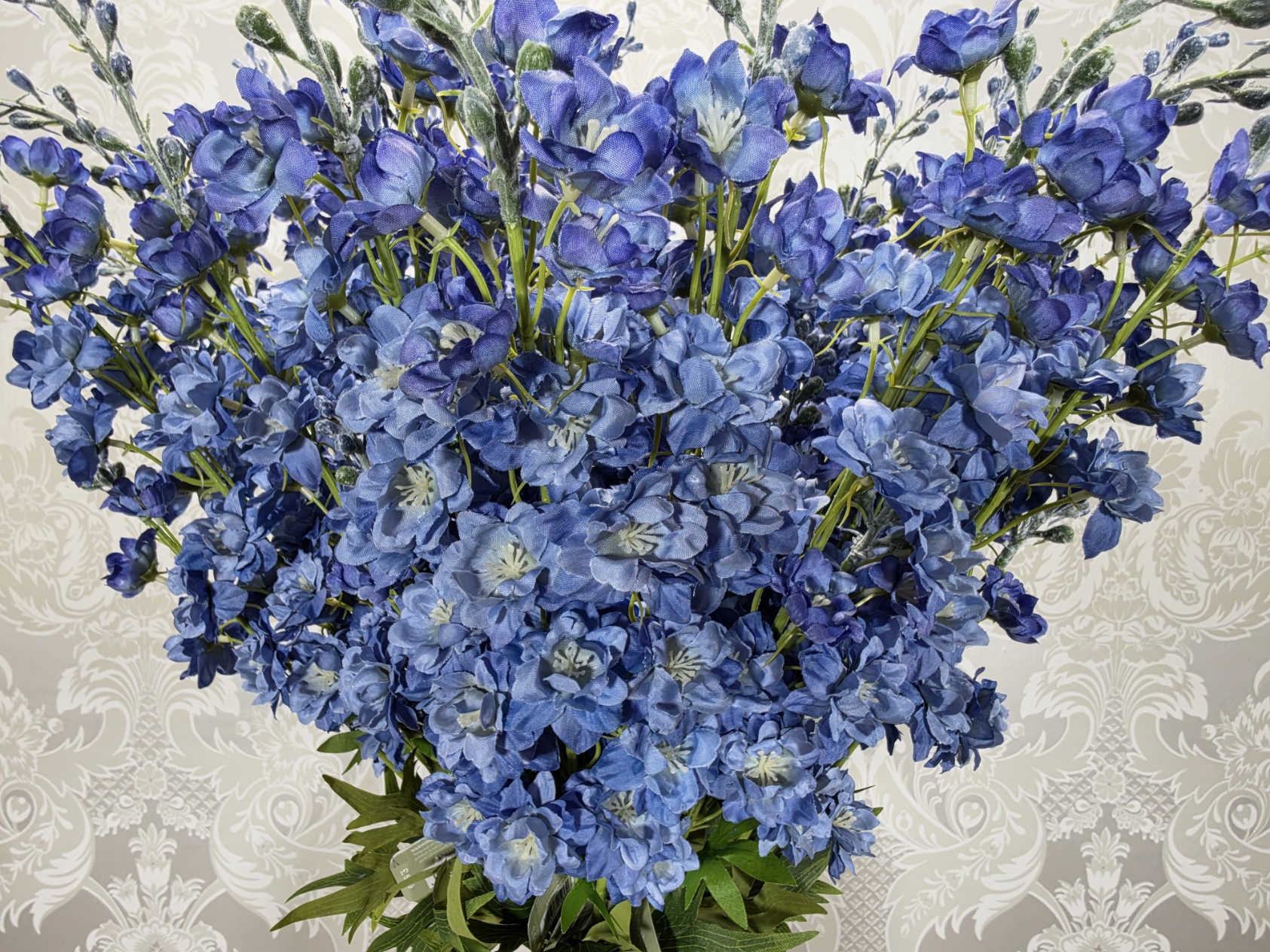 Larkspur Spray 85cm Dark Blue
