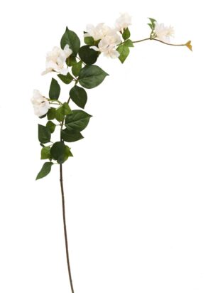 Artificial Bougainvillea Spray - Green & White (120cm long)-0