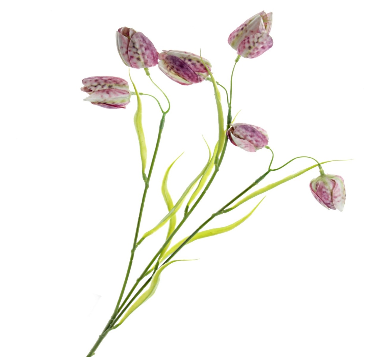 Artificial Fritillaria - Pink/Green (6 heads, 65cm long)-0