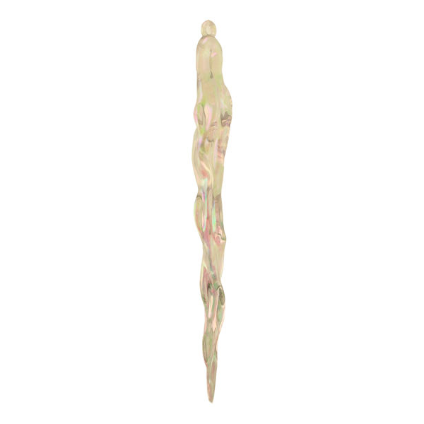 18cm Acrylic Icicle with Hanger Iridescent-0