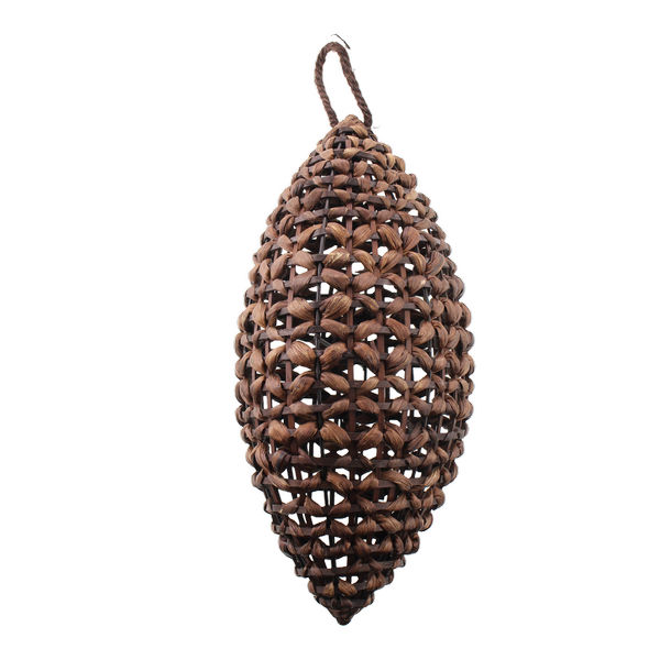 43cm Basketry Hanging Drop Dark Brown-0