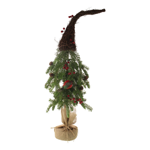 76cm Pine Tree with Berries and Twig Hat Green-0
