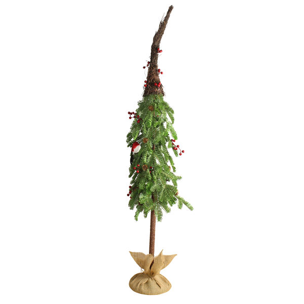 122cm Pine Tree with Berries Green-0