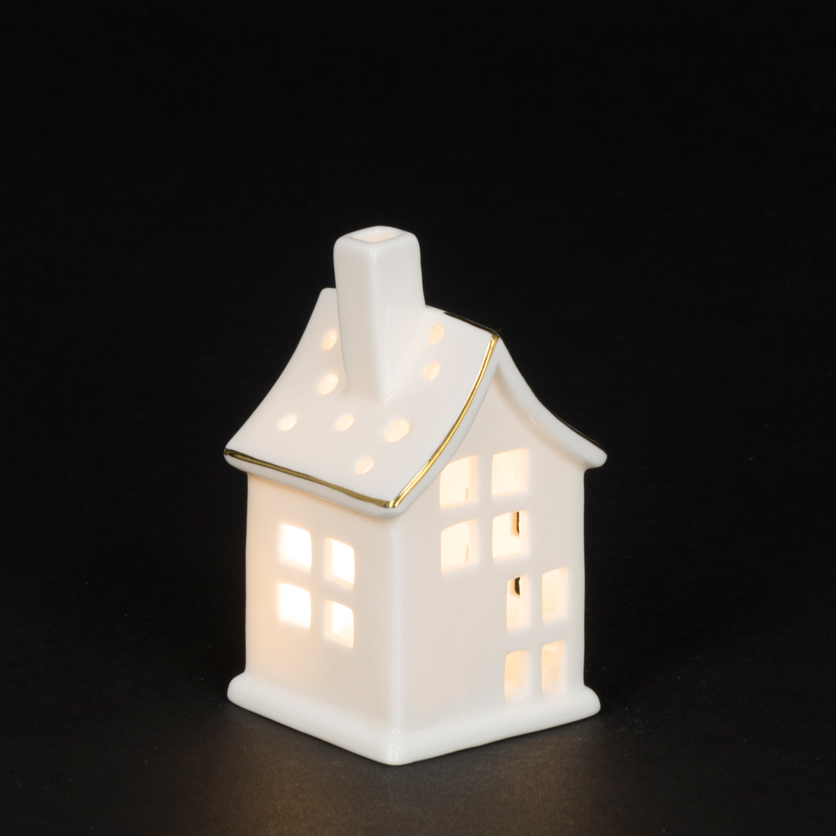 Porcelain LED House B/O 11cm-0
