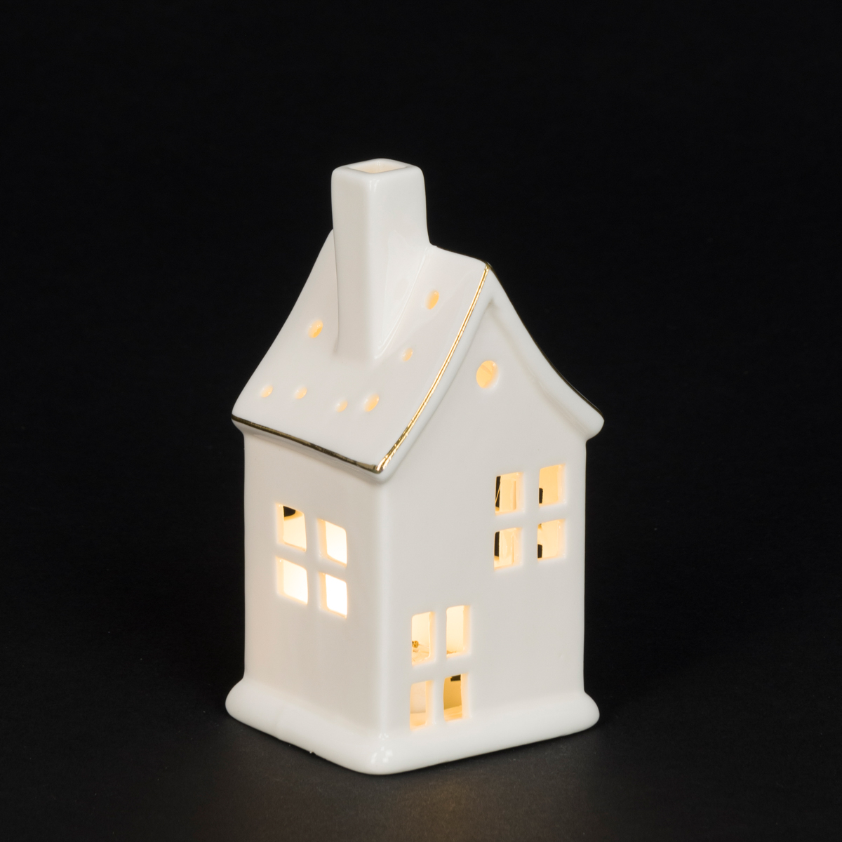 Porcelain LED House B/O 14cm-0